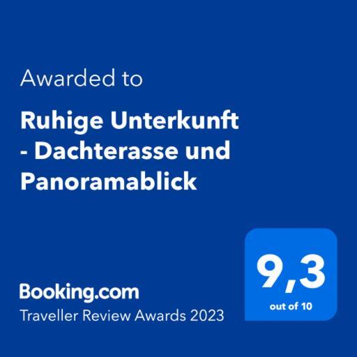 Ruhige Unterkunft - Dachterasse Und Panoramablick ヴァールシュタイン エクステリア 写真