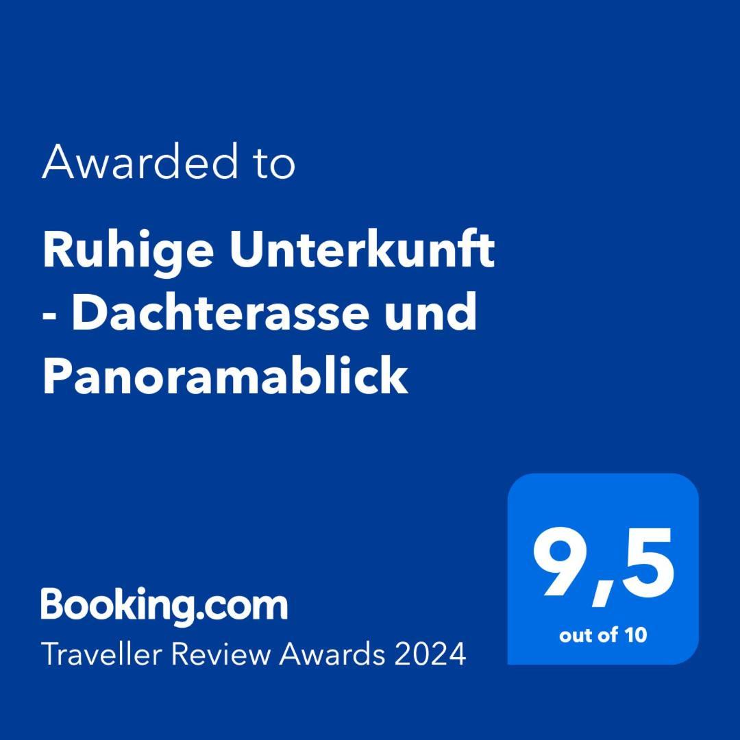 Ruhige Unterkunft - Dachterasse Und Panoramablick ヴァールシュタイン エクステリア 写真