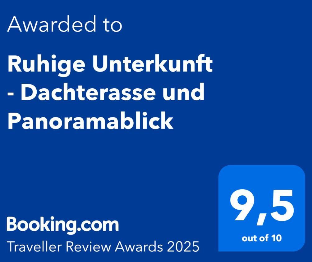 Ruhige Unterkunft - Dachterasse Und Panoramablick ヴァールシュタイン エクステリア 写真